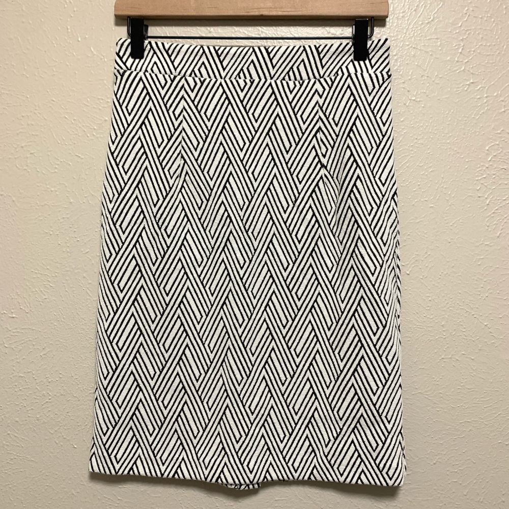 Banana Republic heavy knit geometric pencil skirt
